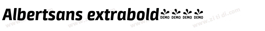 Albertsans extrabold字体转换